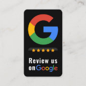 Review Google Review QR Code Google Ratings Visitenkarte (Vorderseite)