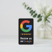 Review Google Review QR Code Google Ratings Visitenkarte (Stehend Vorderseite)