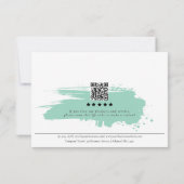 Review Order Packaging Insert Green Monogram Info Dankeskarte (Rückseite)