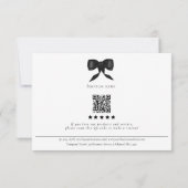 Review Thank You Order Packaging Insert Bow  Dankeskarte (Rückseite)