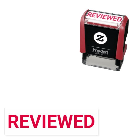 Reviewed Office Stamp Permastempel (Beispiel)
