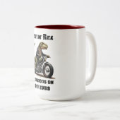 Revin' Rex Dinosaur Zweifarbige Tasse (VorderseiteRechts)
