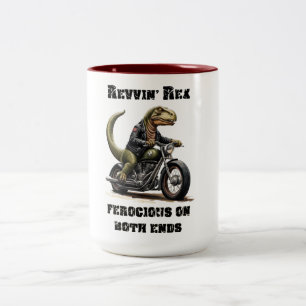 Revin' Rex Dinosaur Zweifarbige Tasse