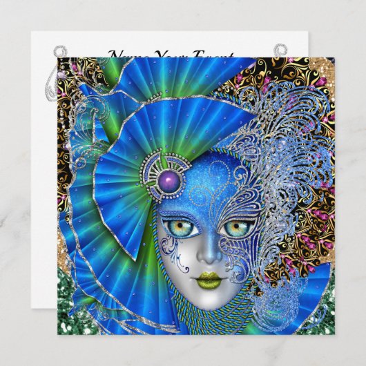 Revised Mardi Gras Einladung (Vorne/Hinten)