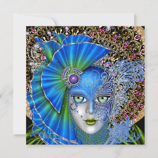 Revised Mardi Gras Einladung (Vorderseite)