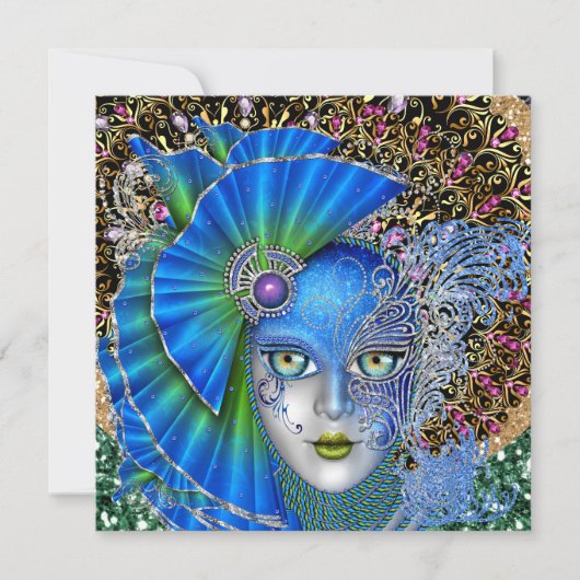 Revised Mardi Gras Einladung (Vorderseite)