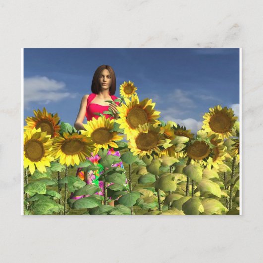 Revised Peyton Girl Spring Postkarte (Vorderseite)