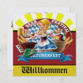 REVISIERTE OKTOBERFEST-Einladung Einladung (Vorne/Hinten)