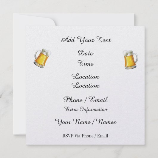 REVISIERTE OKTOBERFEST-Einladung Einladung (Rückseite)