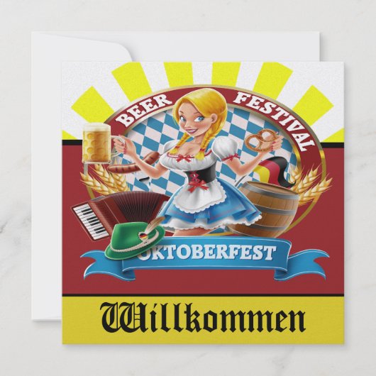 REVISIERTE OKTOBERFEST-Einladung Einladung (Vorderseite)