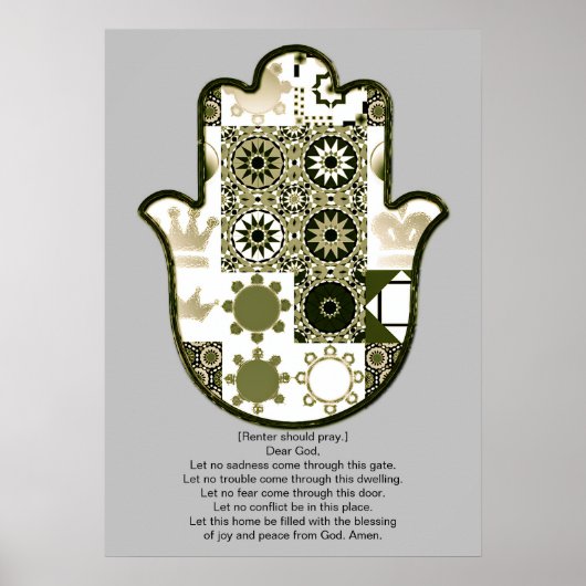 Revisited Khamsa Hand Poster Design 1 Renter (Vorne)