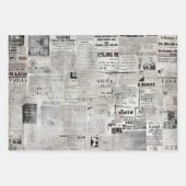 Revival alter Nachrichten Geschenkpapier Set (Vorderseite 2)