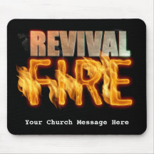Revival fire church outreach typografie evangelism