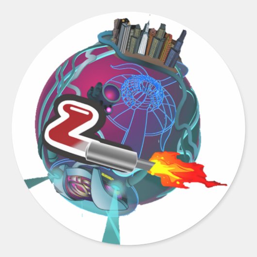 Revnjenz Planet Sticker (Vorderseite)