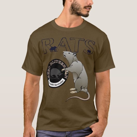 Revolt der Ratten Kurzarm Hemd Oliven T-Shirt (Vorderseite)