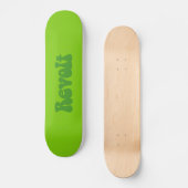 Revolt - Grüne Schattierungen Skateboard (Vorderseite)