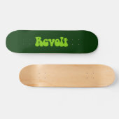 Revolt - Martian Green auf Dk Green Skateboard (Horizontal)