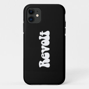 Revolt - Weiß auf Schwarz Case-Mate iPhone Hülle