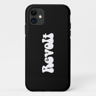 Revolt - Weiß auf Schwarz Case-Mate iPhone Hülle
