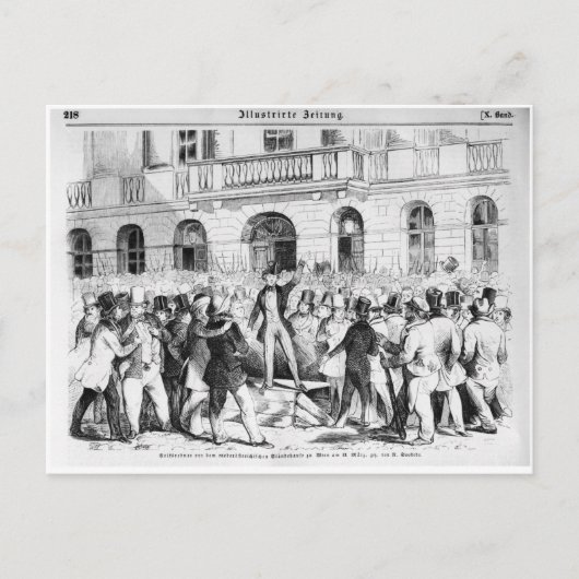 Revolte in Wien Postkarte (Vorderseite)