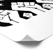 Revolte mit Stolz der Revolution - politischer Wid Poster (Ecke)