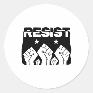 Revolte mit Stolz der Revolution - politischer Wid Runder Aufkleber