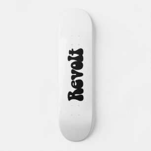 Revolte - Schwarz auf Weiß Skateboard