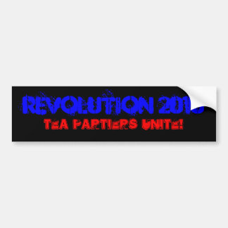 Revolution 2010, Tee Partiers vereinigen! Autoaufkleber