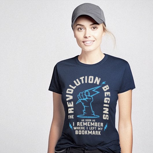 Revolution beginnt Buch Lover Funny T-Shirt