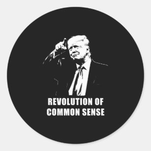 Revolution des gesunden Menschenverstands – Trump Runder Aufkleber
