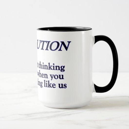 Revolution gegen Evolution Tasse (Rechts)