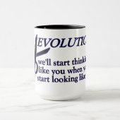 Revolution gegen Evolution Tasse (Zentrum)