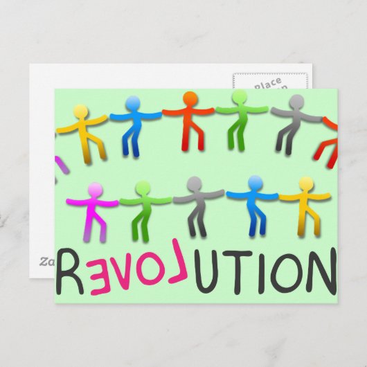 Revolution Postkarte (Vorne/Hinten)