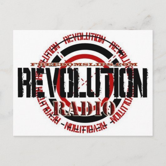 Revolution-Radio Postkarte (Vorderseite)