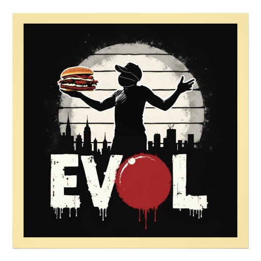 Revolution Sandwich - Bold Street Art Graphic Fotodruck (Vorne)