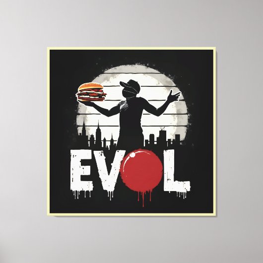 Revolution Sandwich - Bold Street Art Graphic Leinwanddruck (Vorderseite)