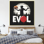 Revolution Sandwich - Bold Street Art Graphic Leinwanddruck (Insitu (Schlafzimmer))