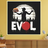 Revolution Sandwich - Bold Street Art Graphic Leinwanddruck (Insitu (Wohnzimmer))