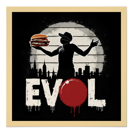 Revolution Sandwich - Bold Street Art Graphic Poster (Vorderseite)