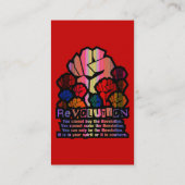 REVOLUTION VISITENKARTE (Rückseite)