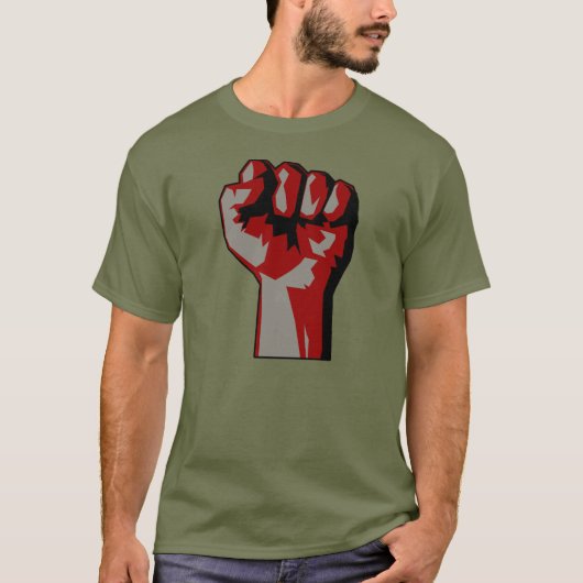 Revolutionär angehobener Faust-Protest-T - Shirt (Vorderseite)