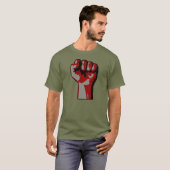 Revolutionär angehobener Faust-Protest-T - Shirt (Vorne ganz)