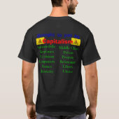 Revolutionär-Kriegflagge, stolz, Kapitalist T-Shirt (Rückseite)