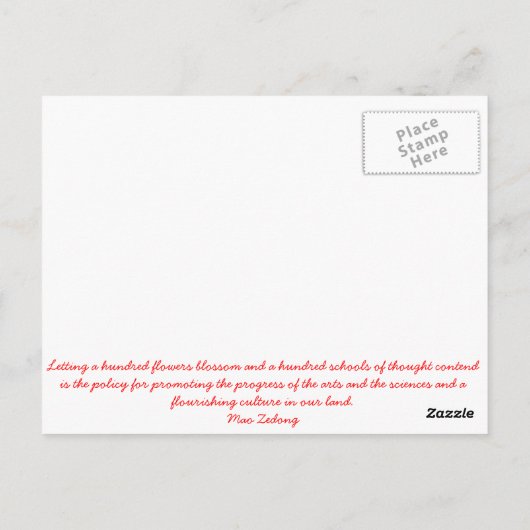 revolutionär postkarte (Rückseite)