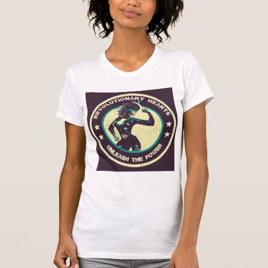 'REVOLUTIONÄRE HERZEN' T-Shirt (Vorderseite)
