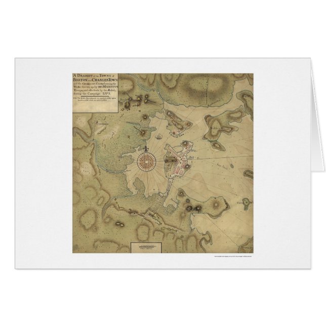 Revolutionäre Kriegs-Karte - 1775 (Vorderseite (Horizontal))