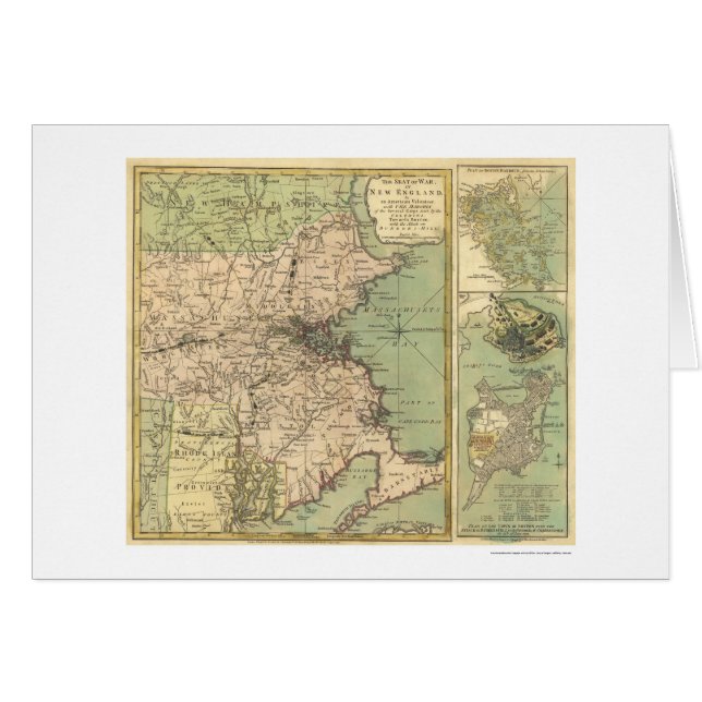 Revolutionäre Kriegs-Karte - 1775 (Vorderseite (Horizontal))