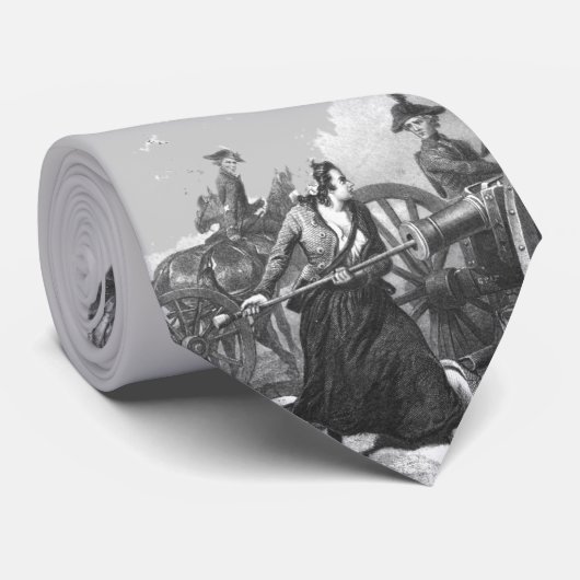 Revolutionäre Kriegs-Molly-Krug-Kanone Krawatte (Gerollt)