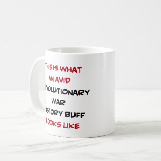 Revolutionäre Kriegshistorie Kaffeetasse (Vorderseite Links)