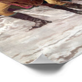 Revolutionäre Kriegssoldaten marschieren Poster (Ecke)